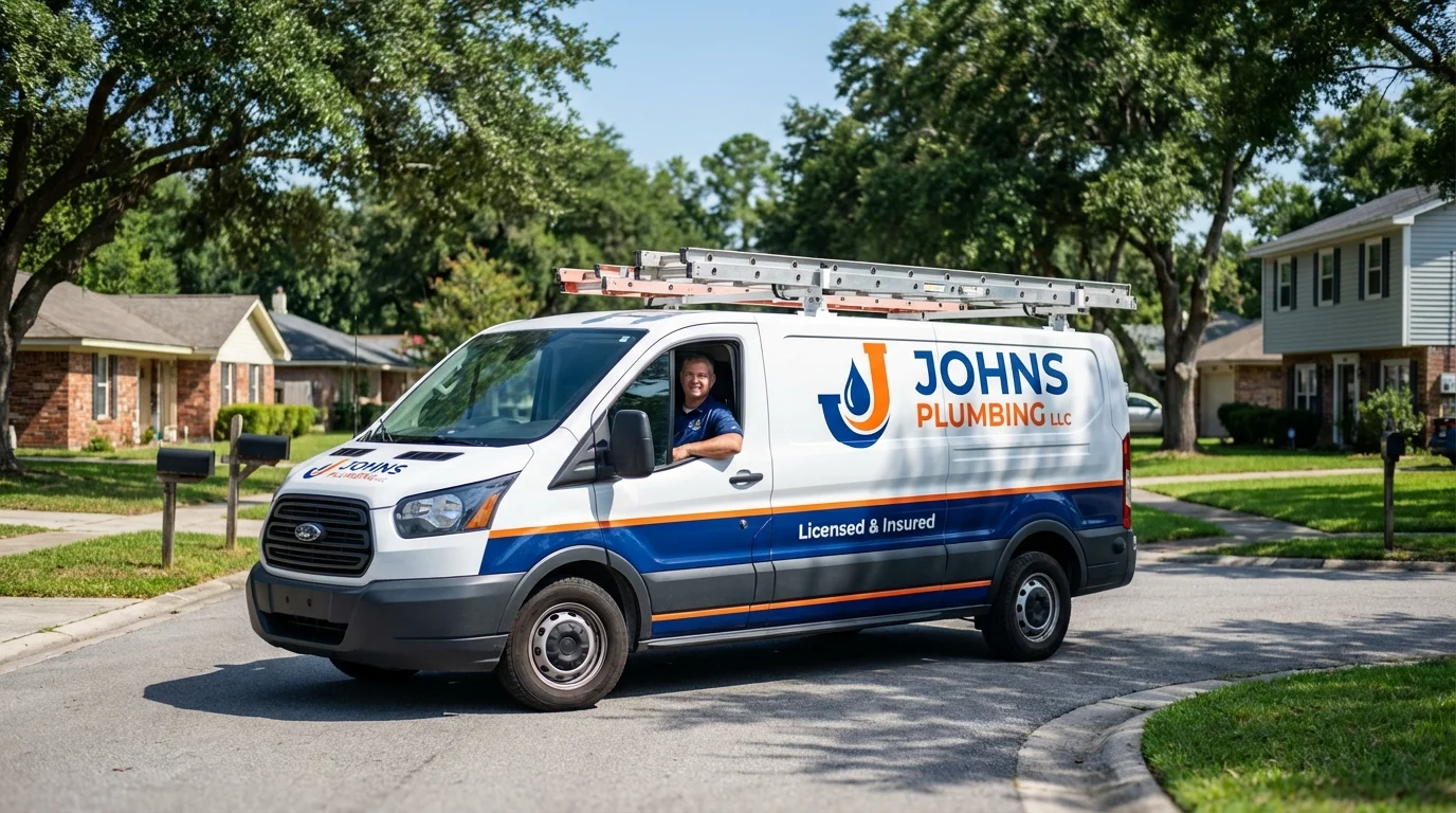 Johns Plumbing LLC service van in Wauchula, FL