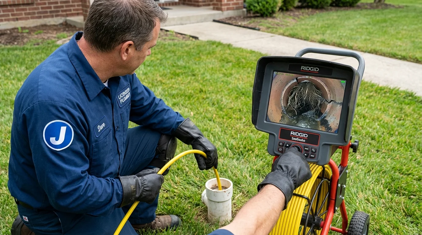 Sewer camera inspection being performed by Johns Plumbing LLC in Wauchula