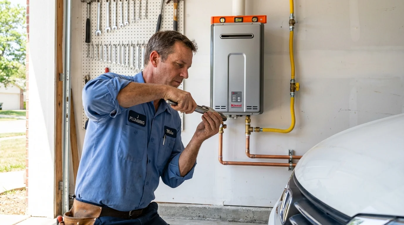 Tankless water heater installation by a Johns Plumbing LLC plumber in Wauchula